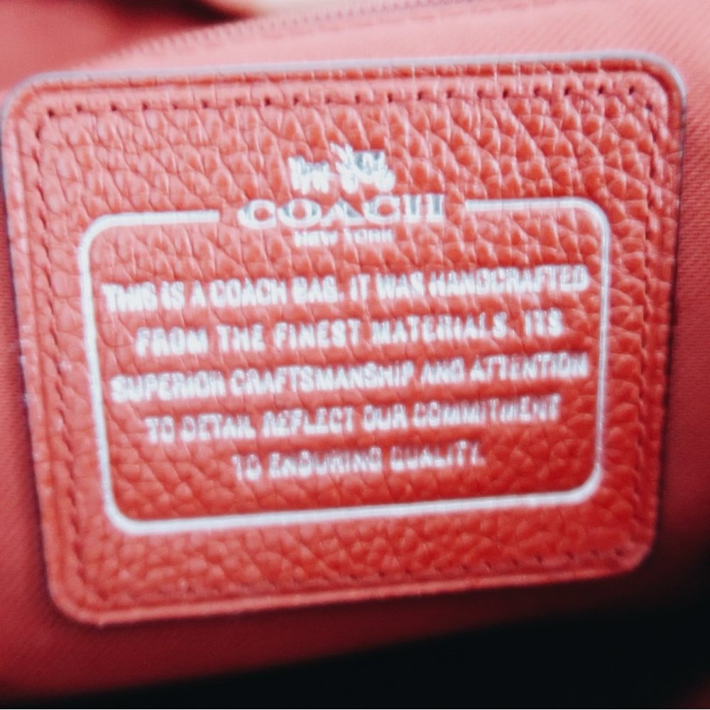 COACH Red Medium sized handbag - Picture 5 of 5